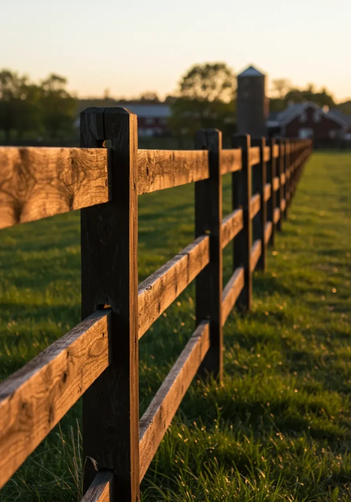 Classic Wooden Panel Fence