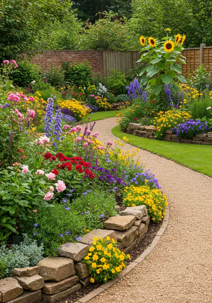 Colorful Border Gardens