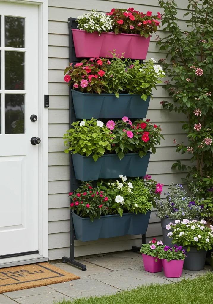 Colourful Vertical Planters