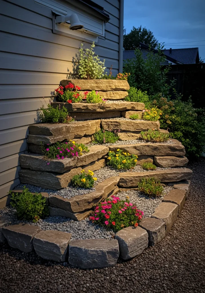 Corner Rock Garden