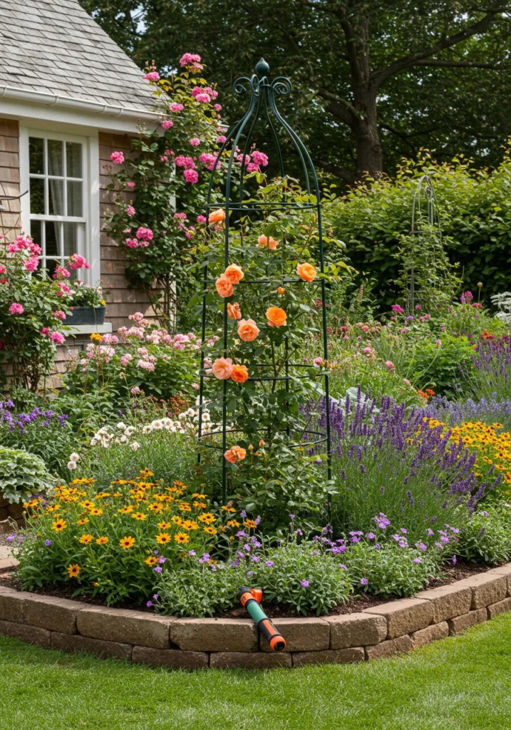 Cottage-Style Flower Garden