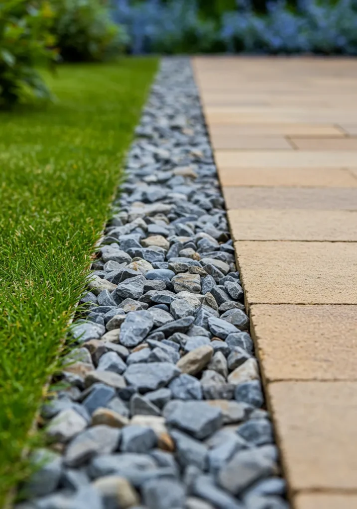 Gravel or Pebble Borders