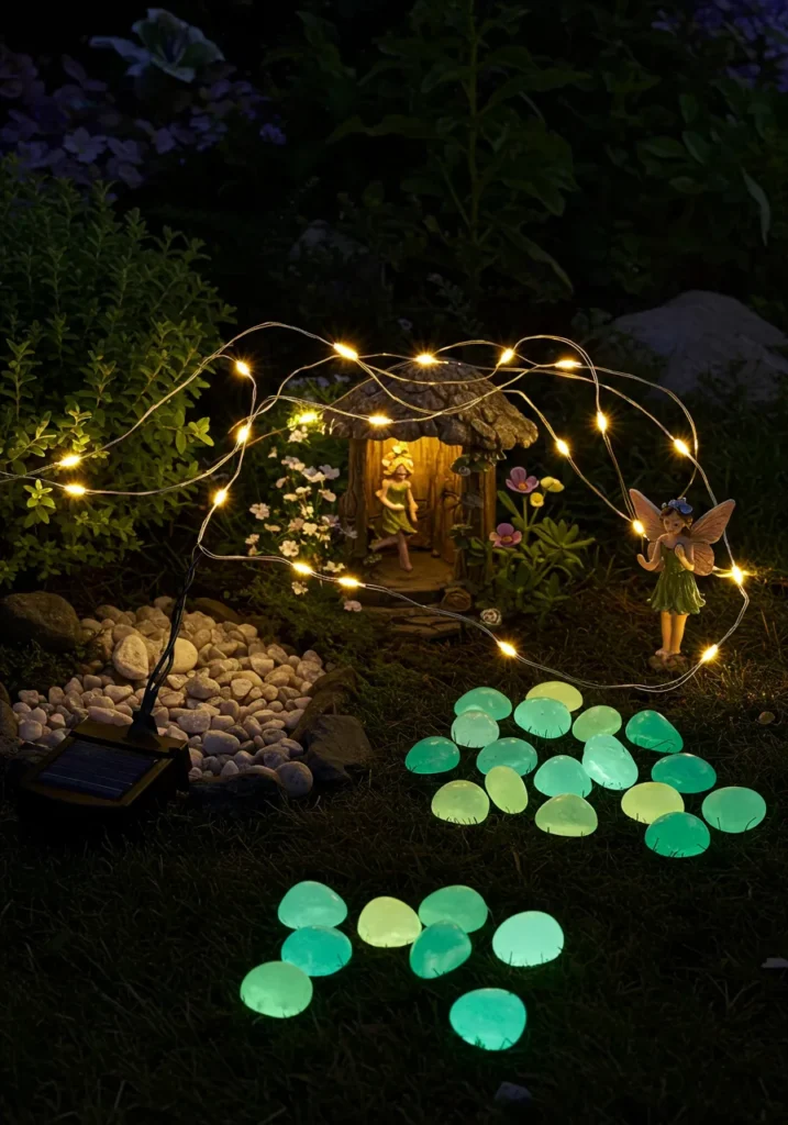 Nighttime Fairy Garden
