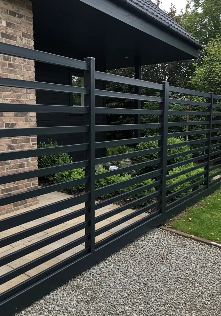 Modern Metal Fence