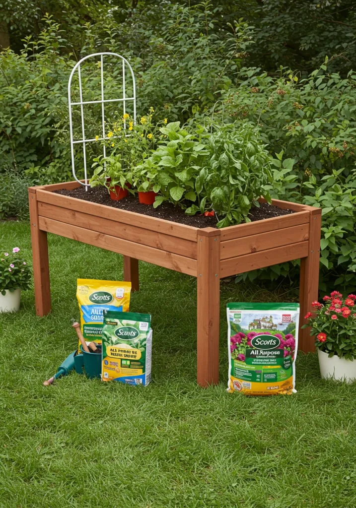 Raised Bed Flower Garden