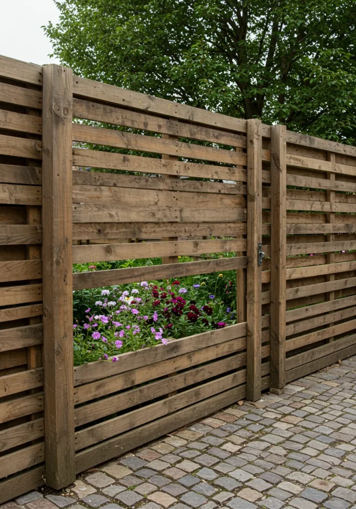 Recycled Pallet Fence