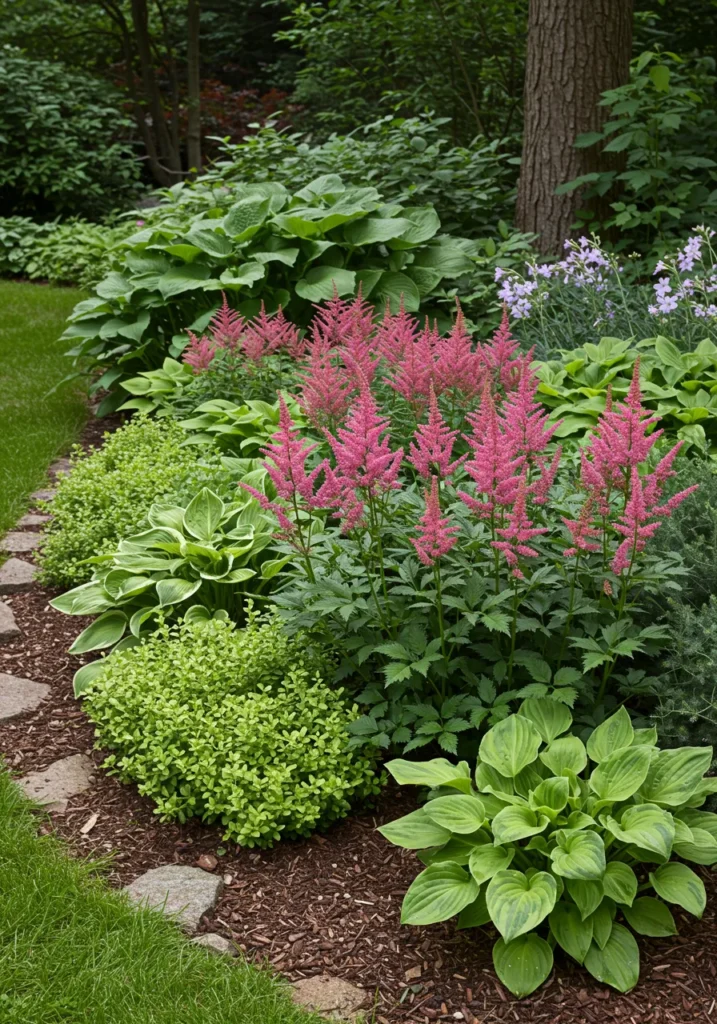 Shade-Loving Perennial Beds