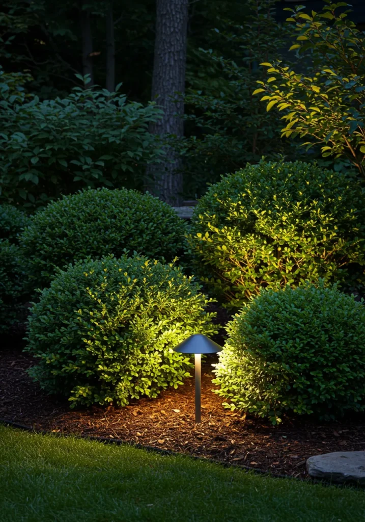 Uplighting for Shrubs