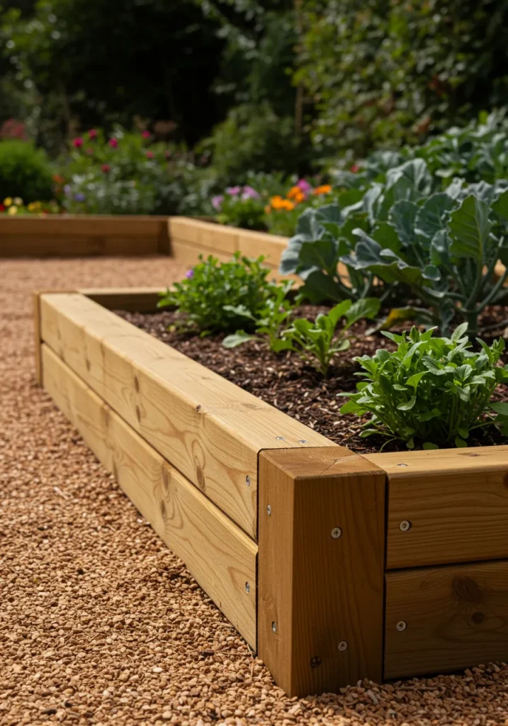 Wooden Garden Edging