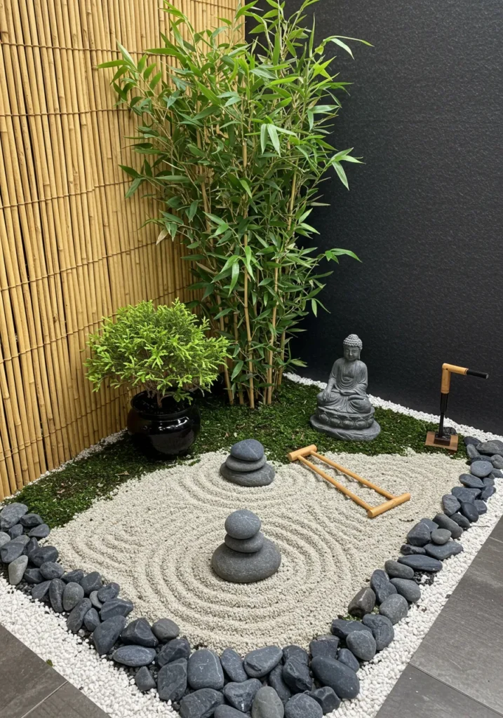 Zen-Inspired Mini Rock Sanctuary