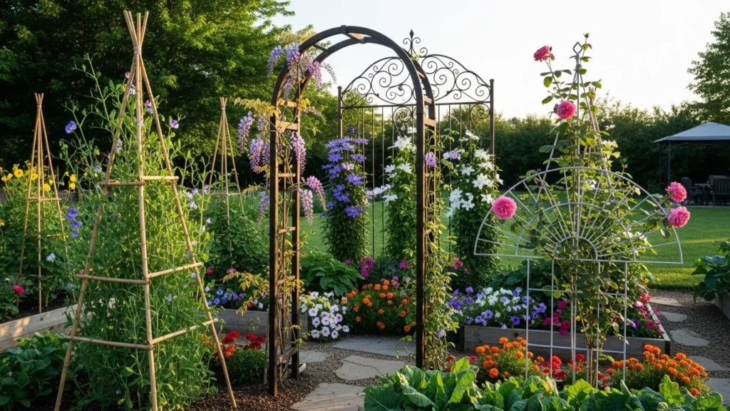 25 Garden Trellis Ideas to Add Height and Beauty