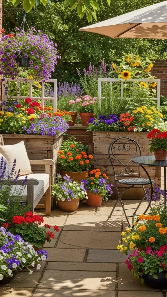 Flower-Filled Patio