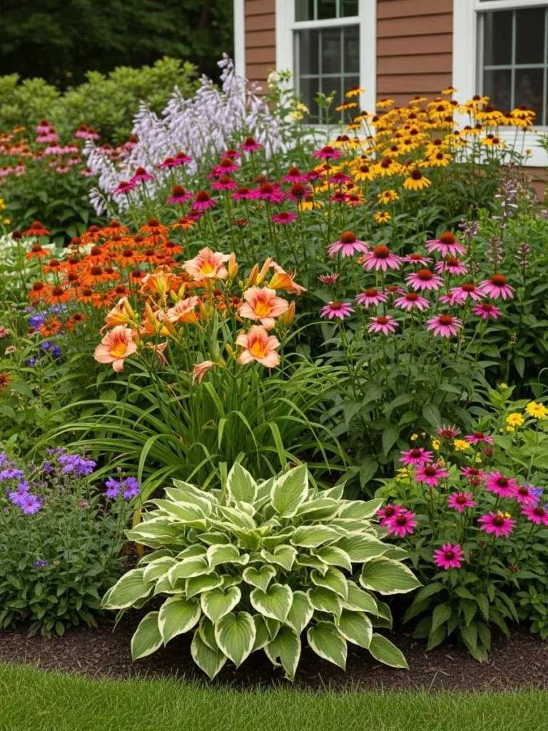 Low-Maintenance Perennial Flower Garden