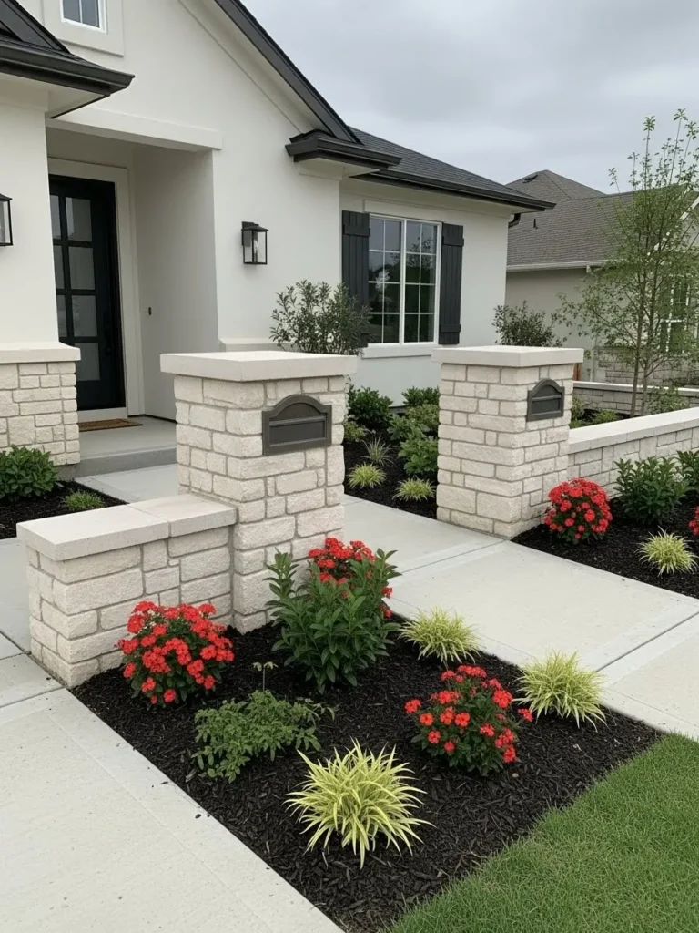 Modern Matching Wall for Curb Appeal