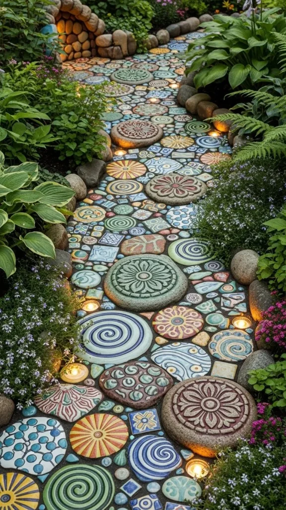 Mosaic or Patterned Path