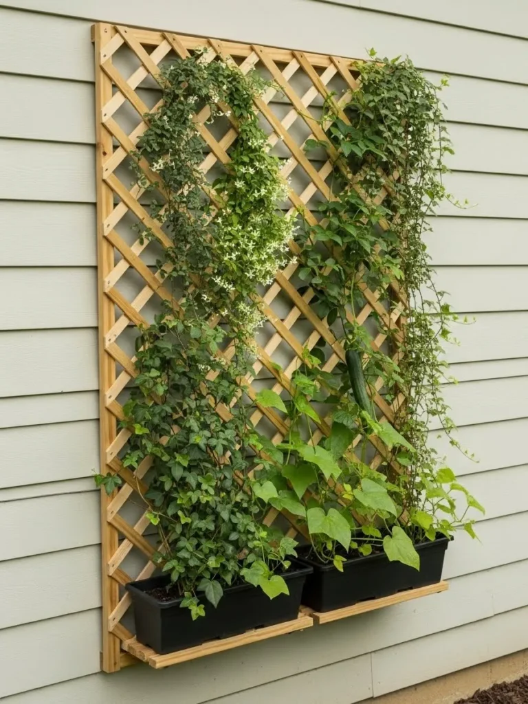Simple Wall-Mounted Lattice for Small Spaces