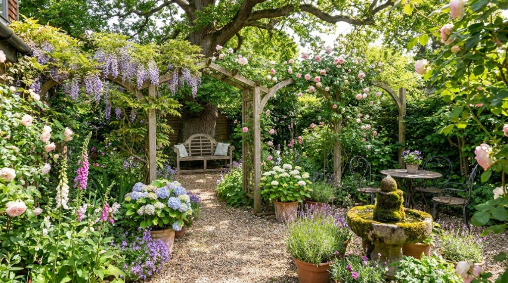 12 Beautiful Garden Aesthetic Ideas With Flowers & Nooks