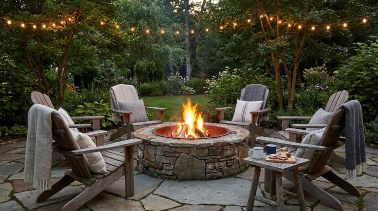 16 Backyard Fire Pit Designs You'll Want to Copy for a Cozy Outdoor Space