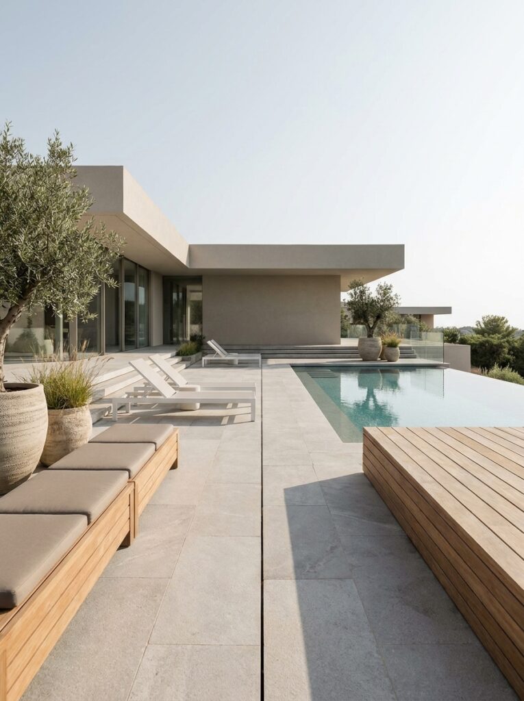 Minimalist Pool Deck Design