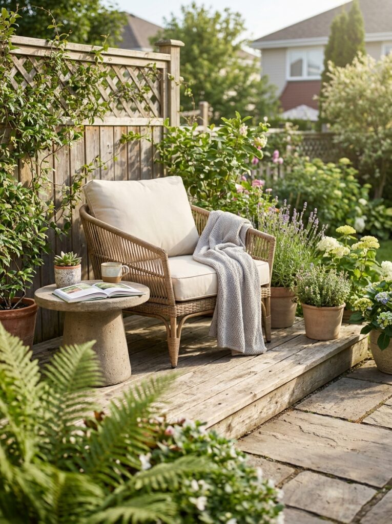 Create A Cozy Garden Seating Corner