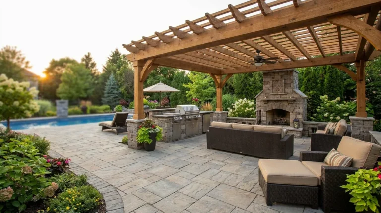 10 Backyard Retreat Ideas with Outdoor Kitchen & Luxury Patio