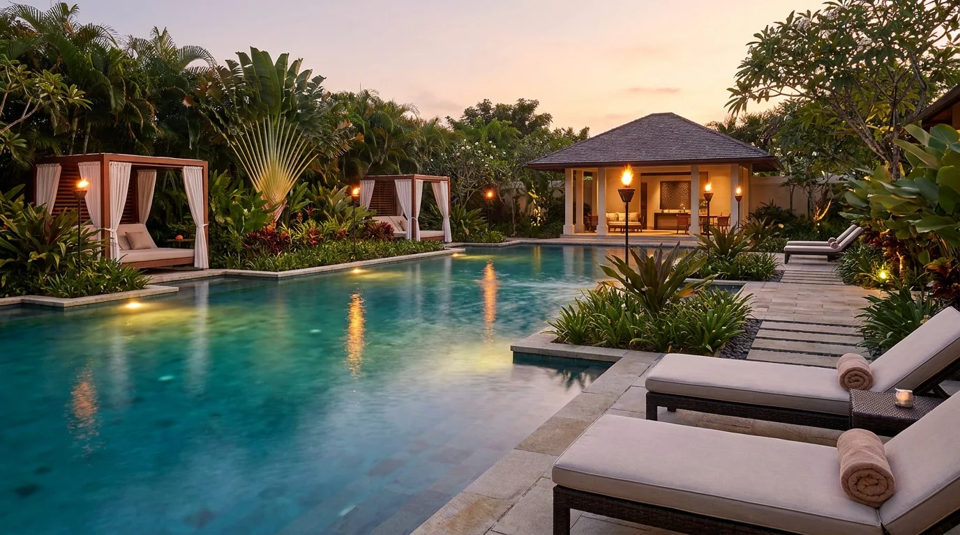 10 Luxury Garden Pool Designs That Look Like a Five-Star Resort