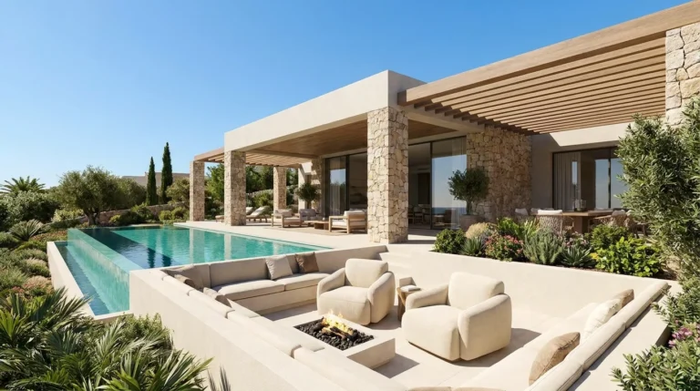 10 Outdoor Lounge Ideas with Pools and Luxury Covered Patio Inspiration