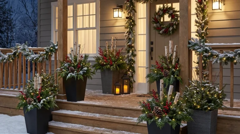10 Outdoor Christmas Planter Ideas for Front Porches