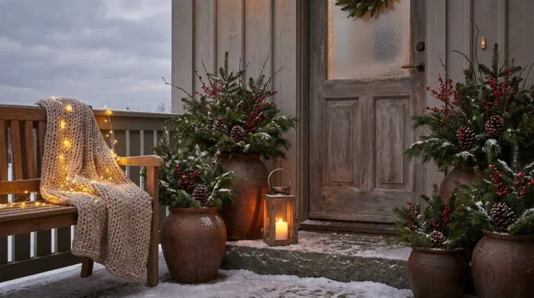 13 Winter Pots Outdoor Ideas for a Cozy Entryway Guide